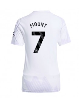 Billige Manchester United Mason Mount #7 Bortedrakt Dame 2025-26 Kortermet